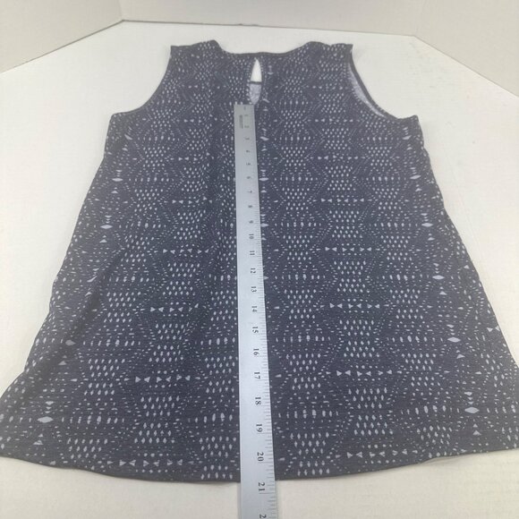 ZeroXposur Women's Size Small Top Sleeveless Patterned Gray Preowned - Picture 12 of 13